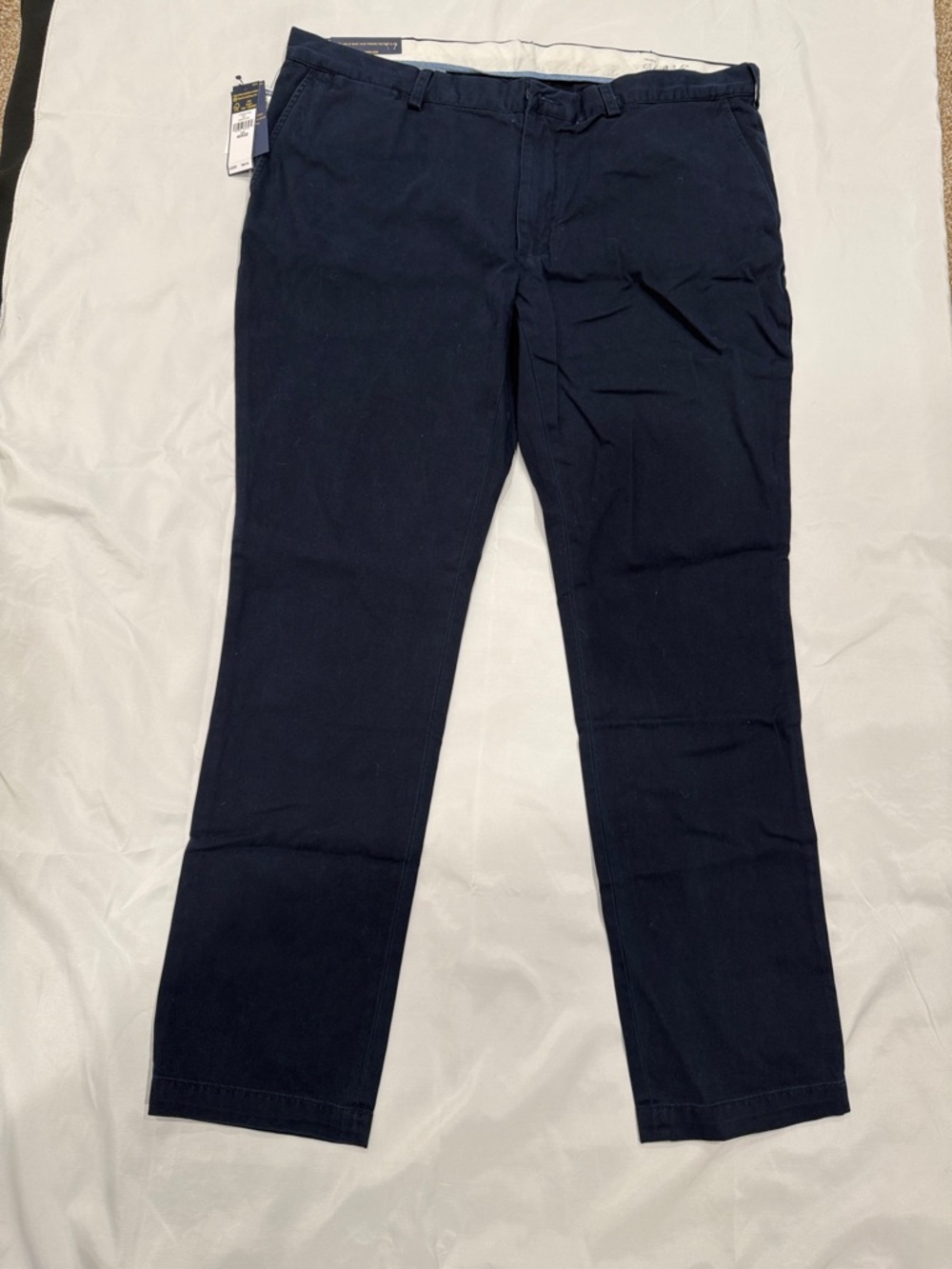 NWT Polo Ralph Lauren Navy Men's Chino Pants - Slim Fit— 40x32 - Picture 8 of 9